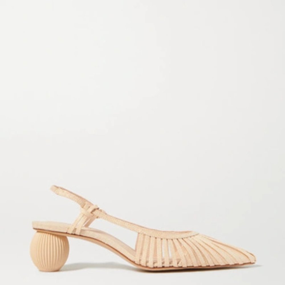 Cult Gaia Alia Bauble-Heel Slingback Pumps